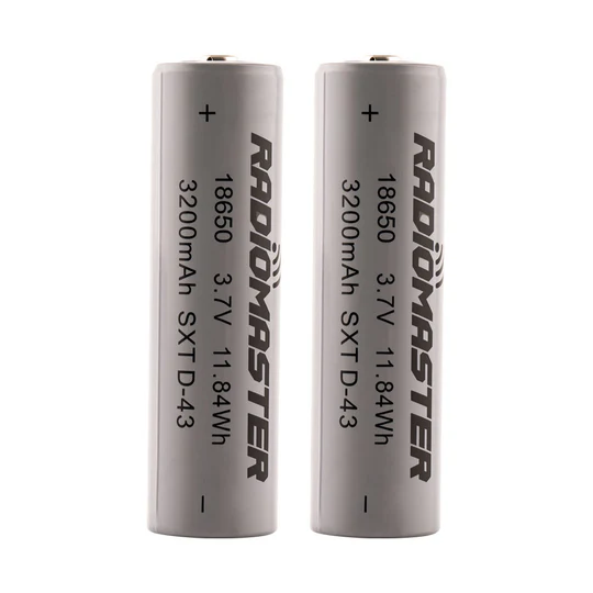 RadioMaster 18650 2pcs 3.7V 3200Mah Li-ion Battery TX12 TX16S Special Battery for Remote Control Transmitter Lipo Battery